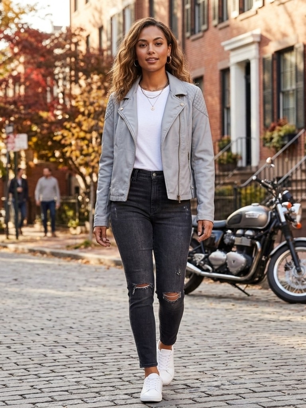 Black Rivet Biker Jacket